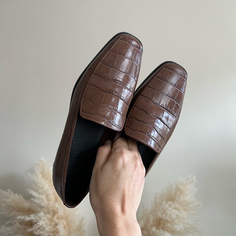 EVERLANE The 90s Loafer brown Crocodile